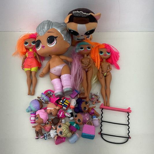 MGA Fashion Doll Mixed LOT LOL OMG Surprise Big Lil Sistas Toys Figures Used - Warehouse Toys