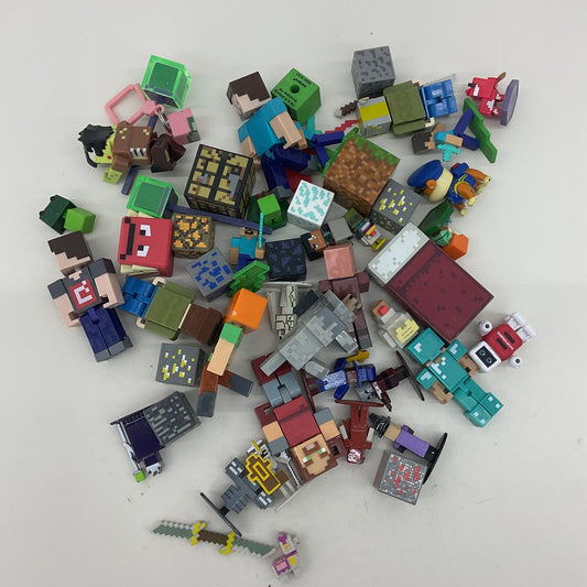 Minecraft Play Set Pieces Blocks Figures Loose Used - Warehouse Toys