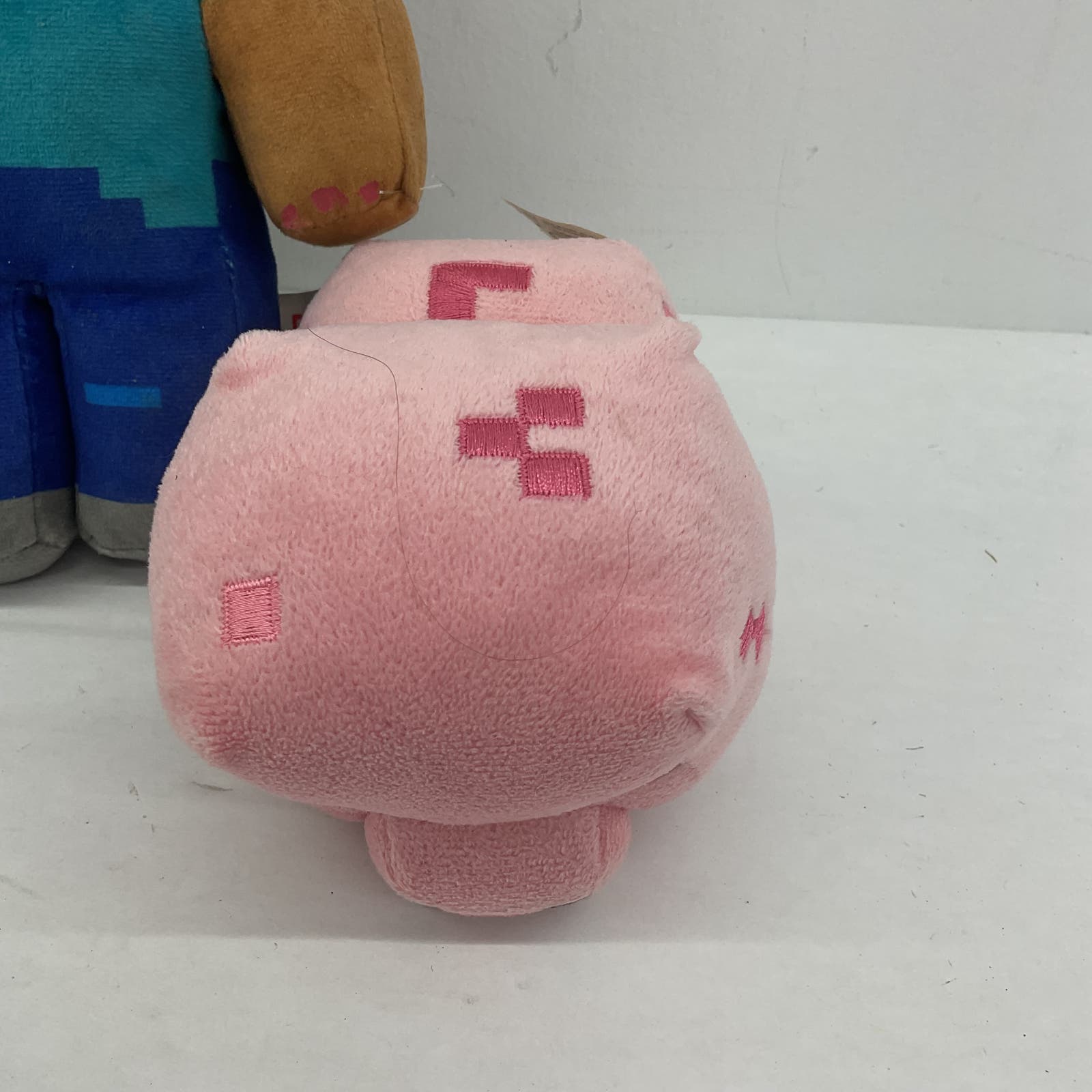Minecraft Plush Toy in Green Pink Creeper Pig Video Game Plush Lot - Warehouse Toys
