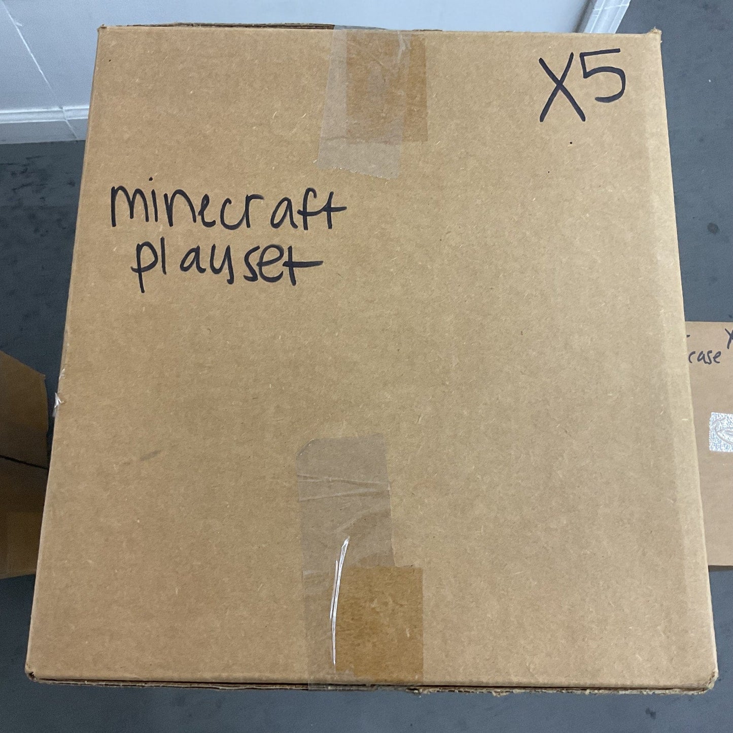 Minecraft Survival Mode Action Figure Playset Main Base Incomplete Preowned - Warehouse Toys