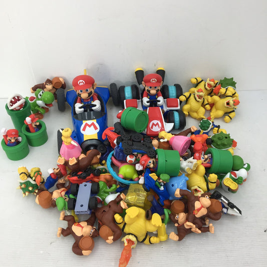 Mixed 14 lbs LOT Nintendo Super Mario Toy Figures Happy Meal Mario Kart Bowser - Warehouse Toys