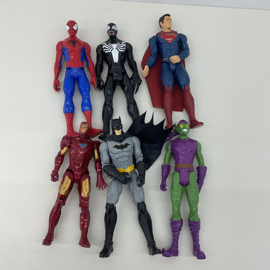 Mixed Action Figures LOT Marvel Spiderman Batman DC Comics Venom Superman Goblin - Warehouse Toys
