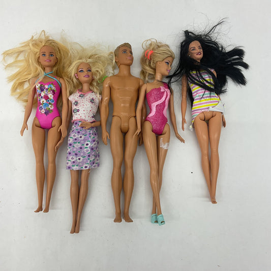 Mixed LOOSE LOT Mattel Barbie Ken & Others Fashion Toy Dolls Used Blonde - Warehouse Toys