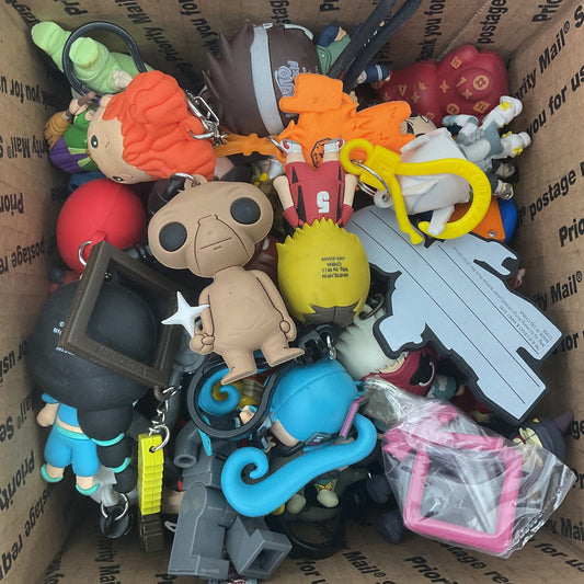 Mixed Lot of Keychain Action Figures Lego Funko Anime Toy Lot E.T. - Warehouse Toys