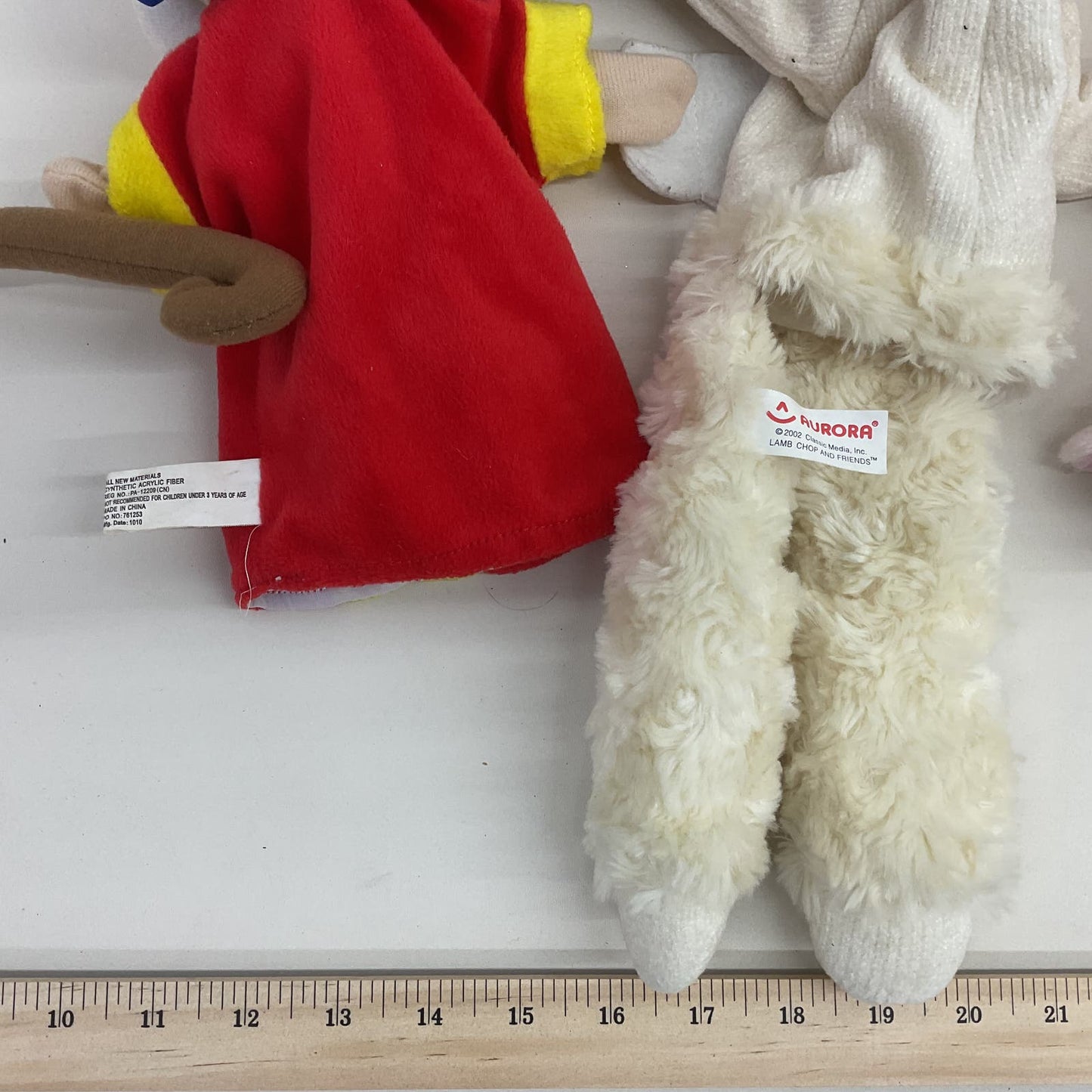 Mixed LOT Precious Moments Little Girl Lamb Chop Wise Man Hand Puppets Plush Toys - Warehouse Toys