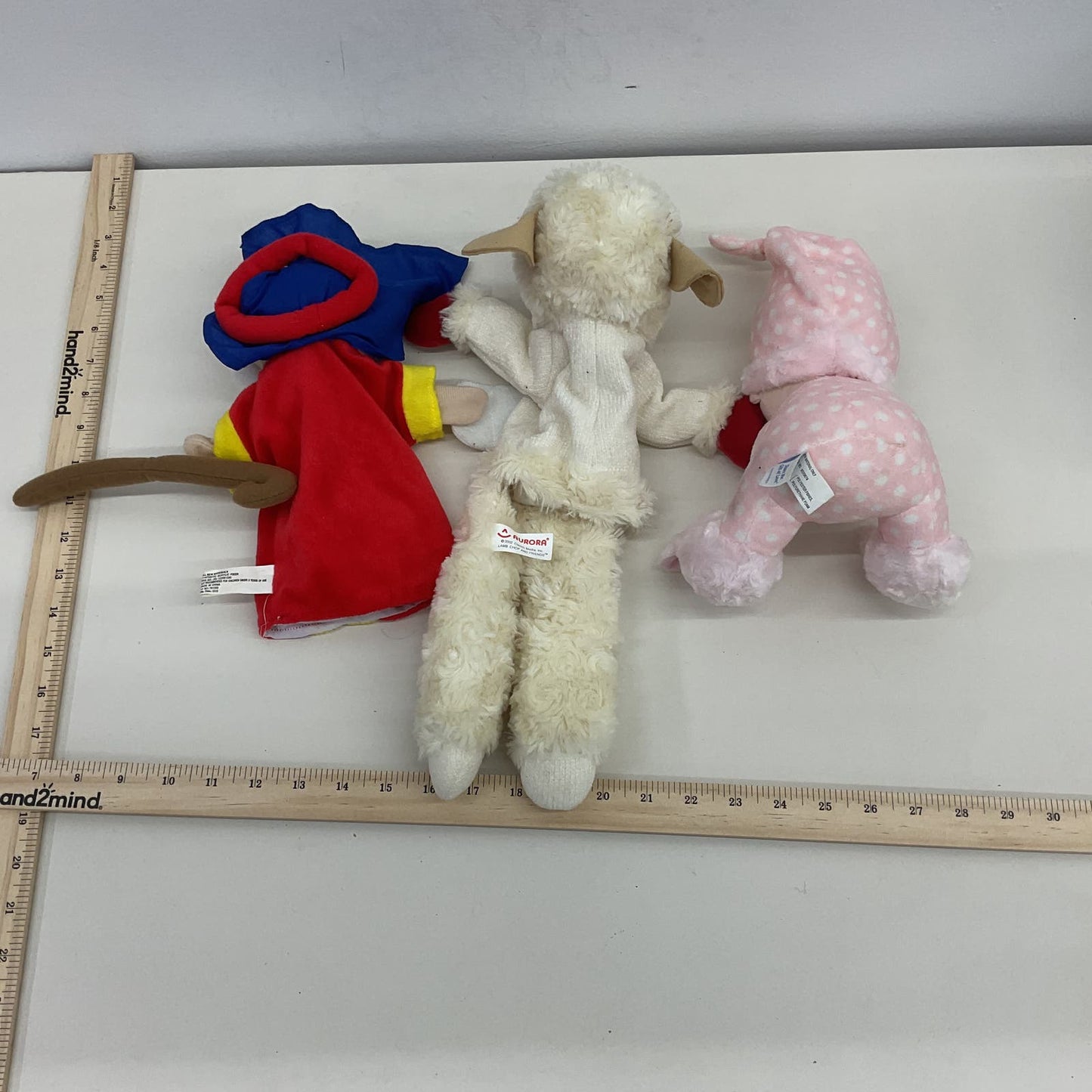 Mixed LOT Precious Moments Little Girl Lamb Chop Wise Man Hand Puppets Plush Toys - Warehouse Toys