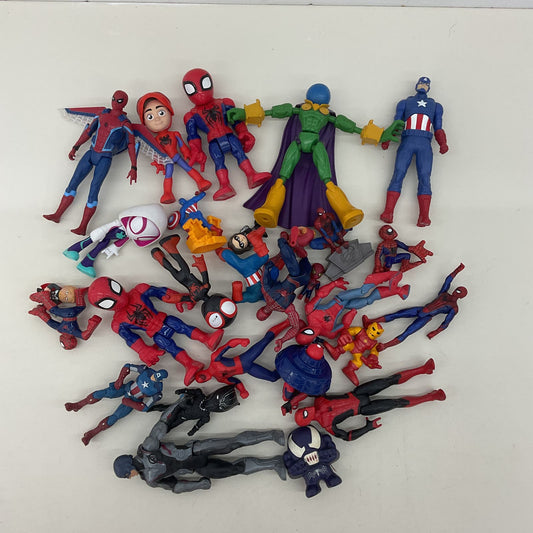 Mixed Marvel Avengers Action Figures Cake Toppers Toys Used Loose Spiderman - Warehouse Toys