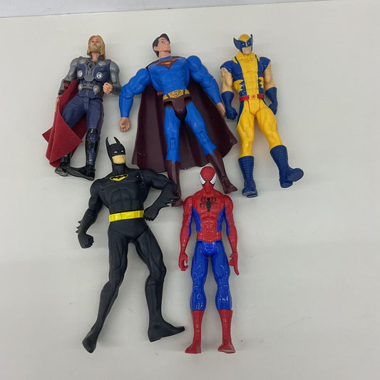 Mixed Marvel DC Comics Batman Thor Wolverine Spiderman Superman Action Figures - Warehouse Toys
