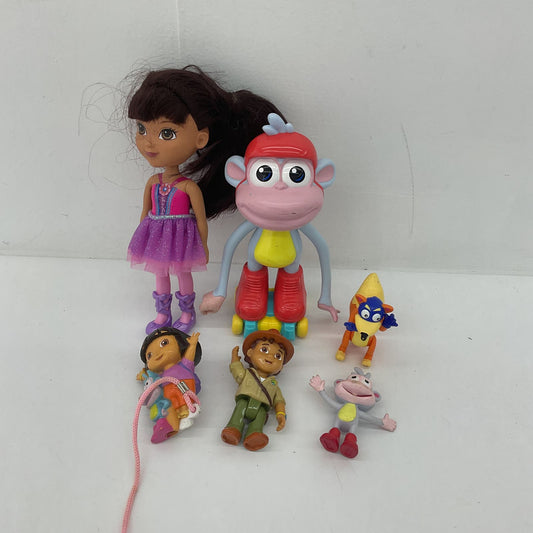 Mixed Nickelodeon LOT Dora the Explorer Toy Figures Dolls Character Cake Toppers - Warehouse Toys