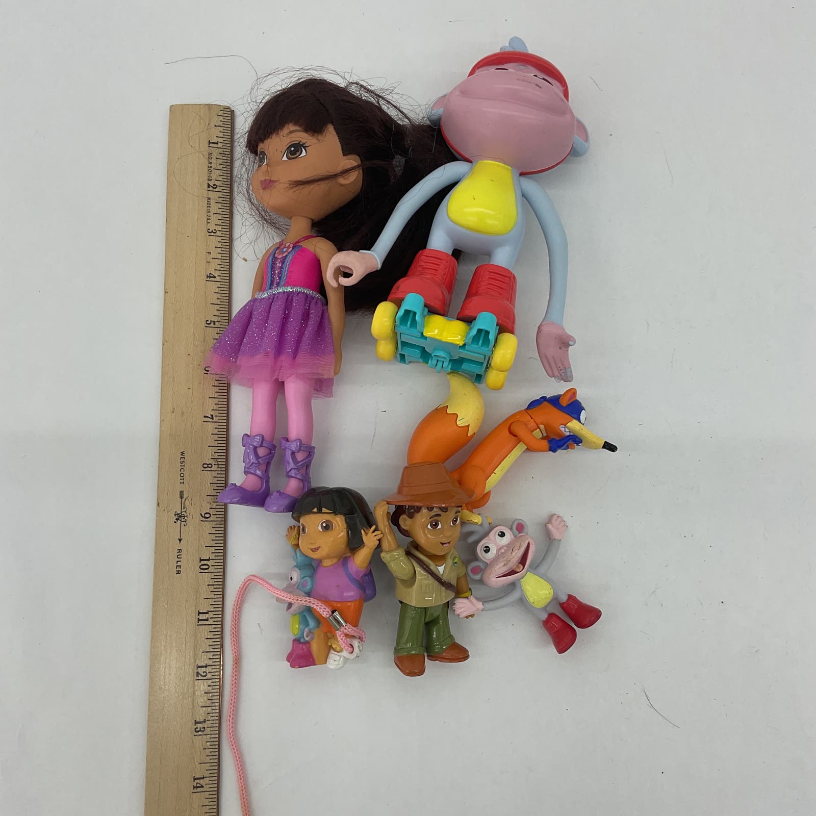 Mixed Nickelodeon LOT Dora the Explorer Toy Figures Dolls Character Cake Toppers - Warehouse Toys