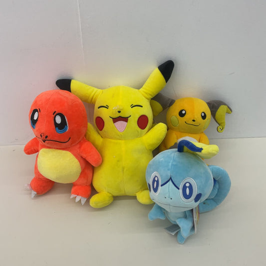 Mixed Nintendo Pokemon Plush Dolls Sobble Game Freak Charmander Raichu Pikachu - Warehouse Toys