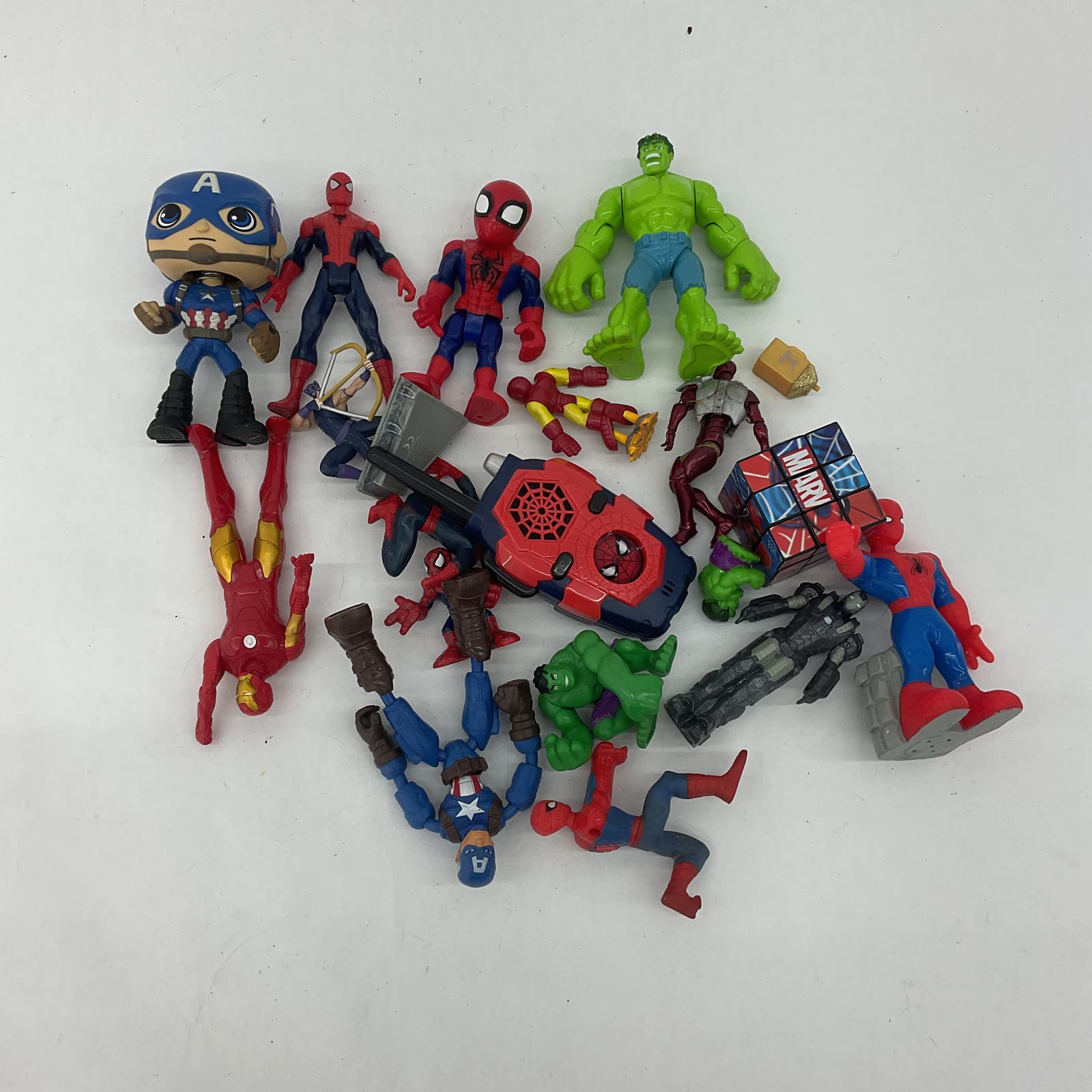 Mixed Super Hero Marvel Spiderman Avengers LOT Cake Toppers Action Figures Toys - Warehouse Toys