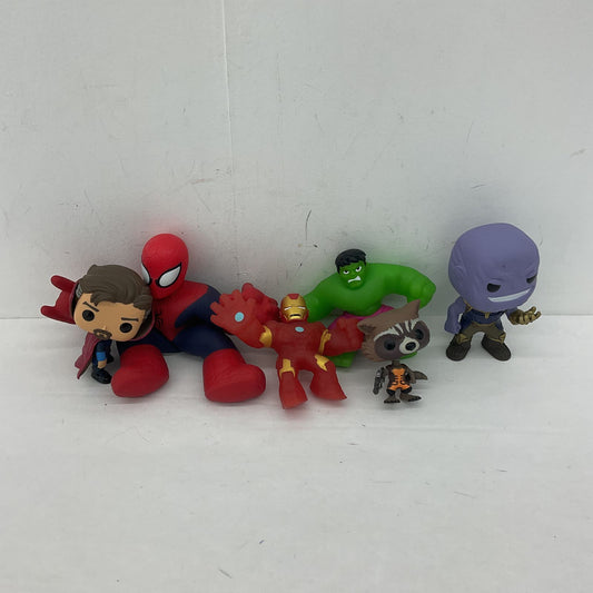 Mixed Used LOT Funko Marvel Action Figures Toys Spiderman Hulk Iron Man - Warehouse Toys