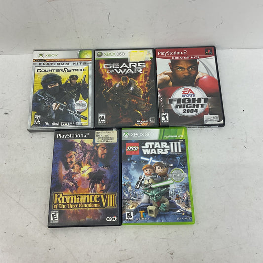 Mixed Used LOT Xbox 360 Playstation 2 Video Games Lego Star Wars Gears of War - Warehouse Toys