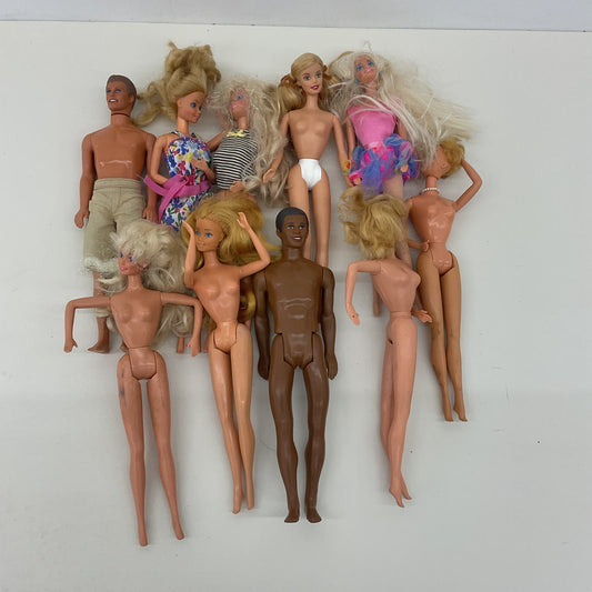 Mixed Vintage & Modern Loose LOT Barbie Mattel & Others Fashion Dolls Used - Warehouse Toys