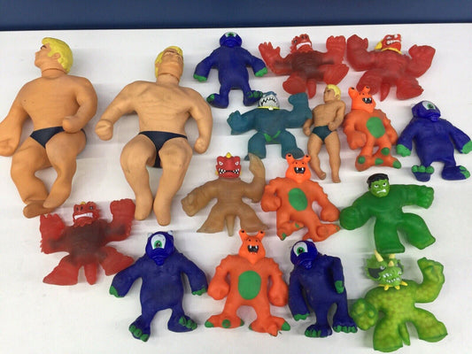 Modern Used LOT Jazwares Hasbro Stretch Armstrong Toy Figures Orange Guy - Warehouse Toys