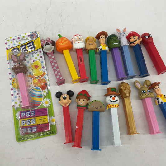 Multicolor Pez Toy Lot Toy Story Super Mario Micky Disney C3P0 Flintstones - Warehouse Toys