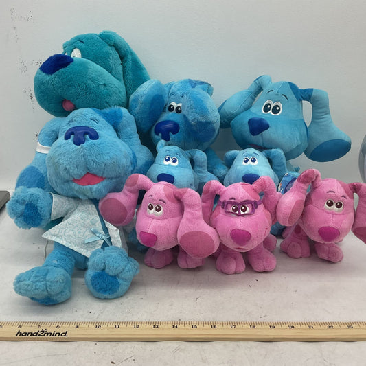 Nickelodeon Blues Clues Stuffed Animal Dog Plush Cartoon Toy Lot Magenta - Warehouse Toys