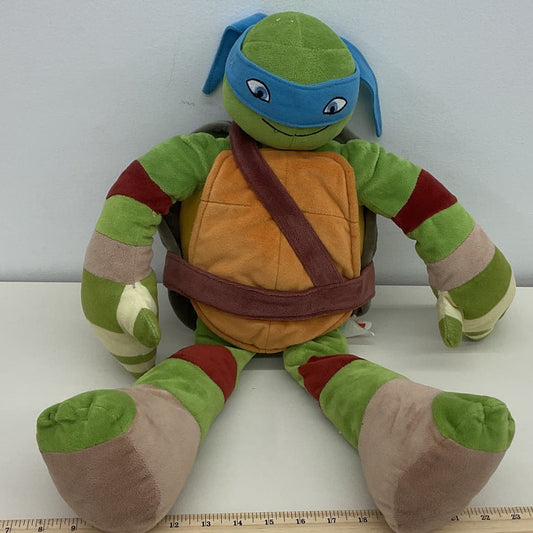 Nickelodeon Large Floppy TMNT Ninja Turtles Leonardo Leo Plush Doll Toy Stuffed - Warehouse Toys