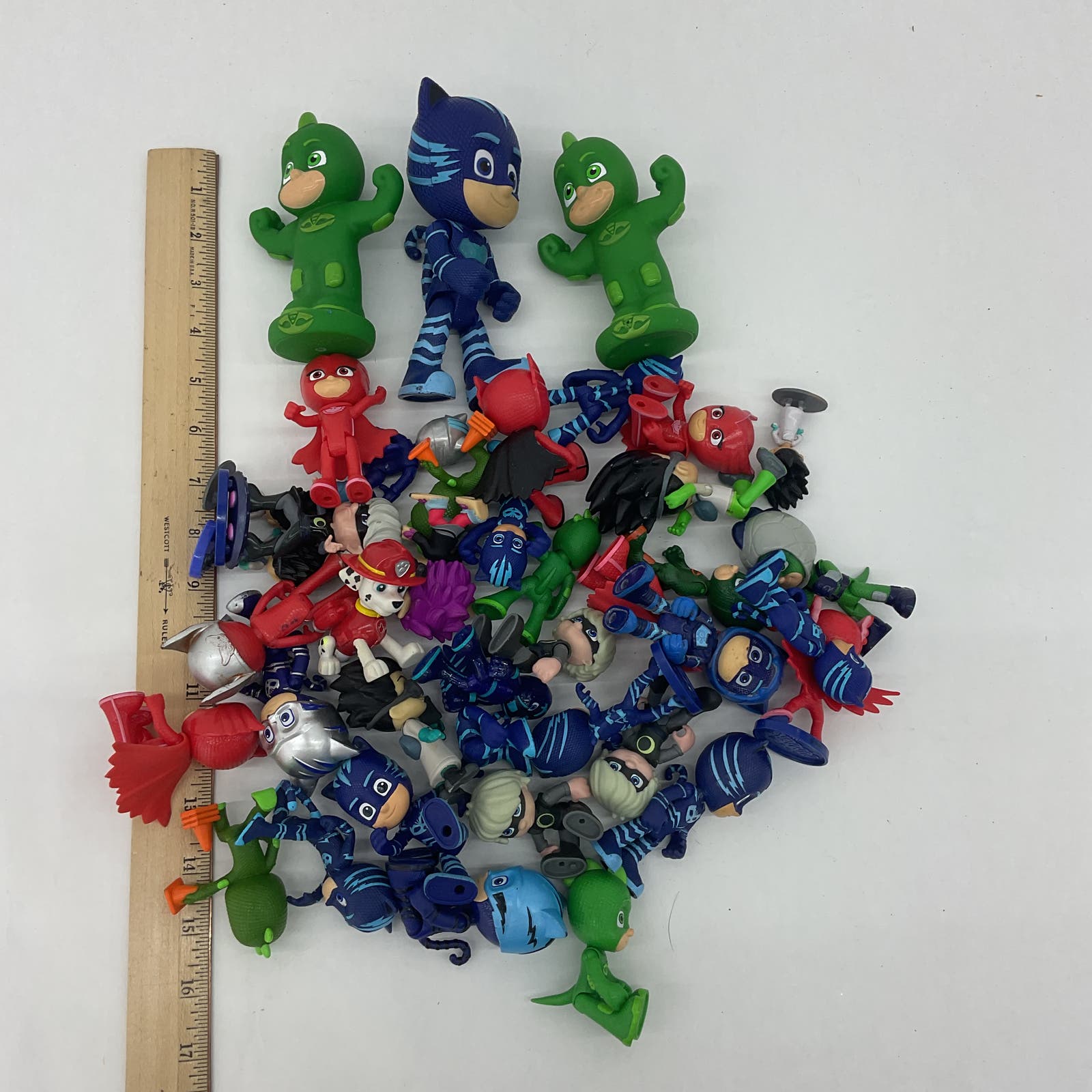 Nickelodeon PJ Masks LOT Action Figures Character Cake Toppers Toys Red Blue - Warehouse Toys