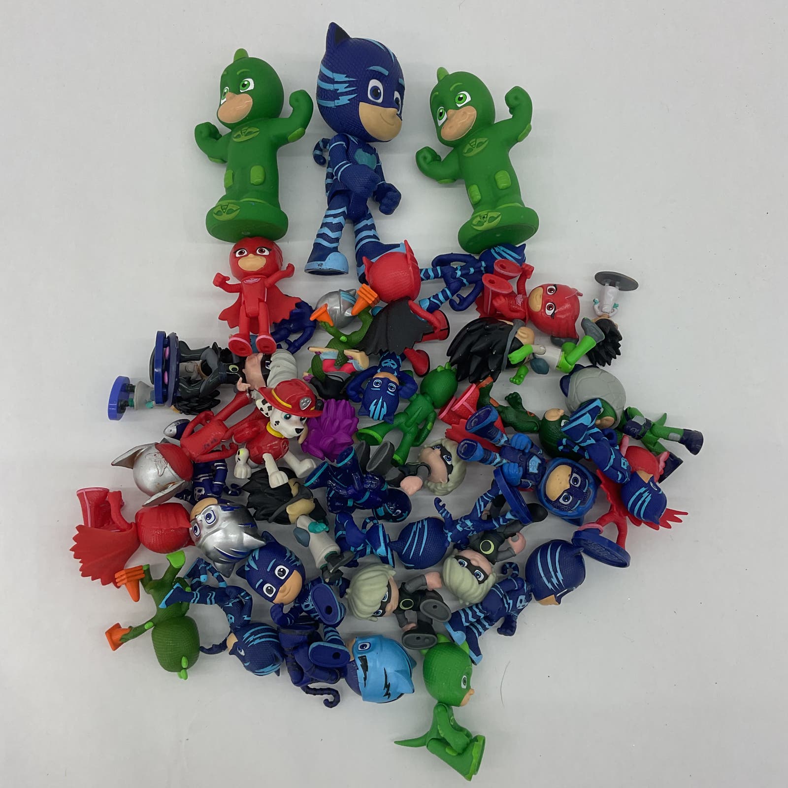 Nickelodeon PJ Masks LOT Action Figures Character Cake Toppers Toys Red Blue - Warehouse Toys