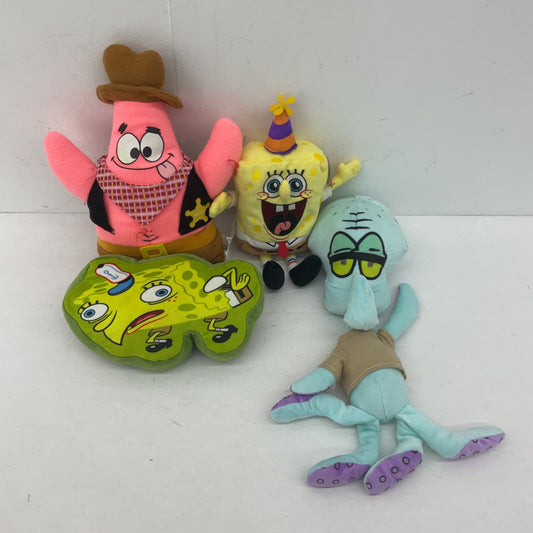 Nickelodeon Spongebob Squarepants Patrick Squidward Plush Stuffed Animal Lot - Warehouse Toys