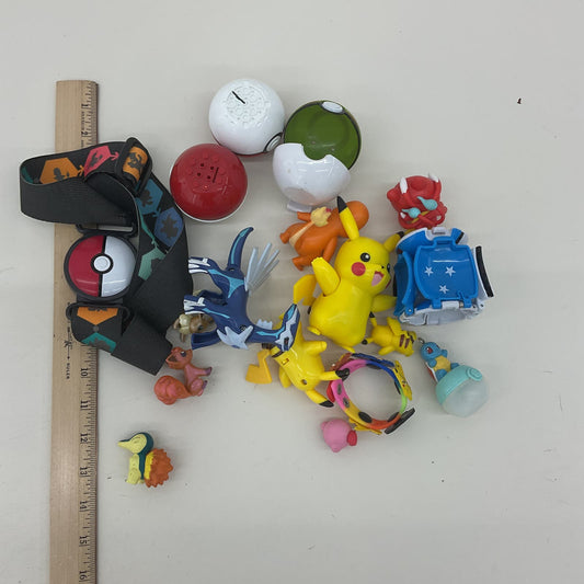 Nintendo Pokemon Character Toy Figures & Poke Balls Cake Toppers Toys Used - Warehouse Toys