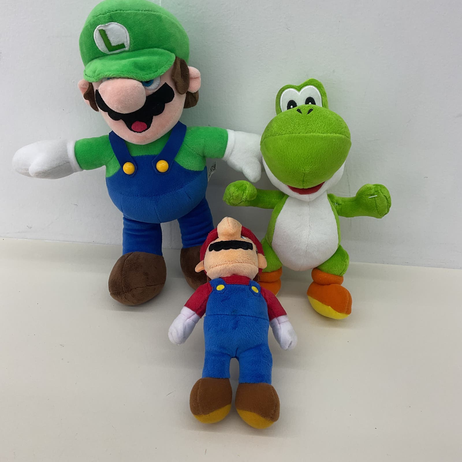 Nintendo Super Mario LOT Luigi Mario Yoshi Plush Dolls Toys Stuffed Animals Used - Warehouse Toys