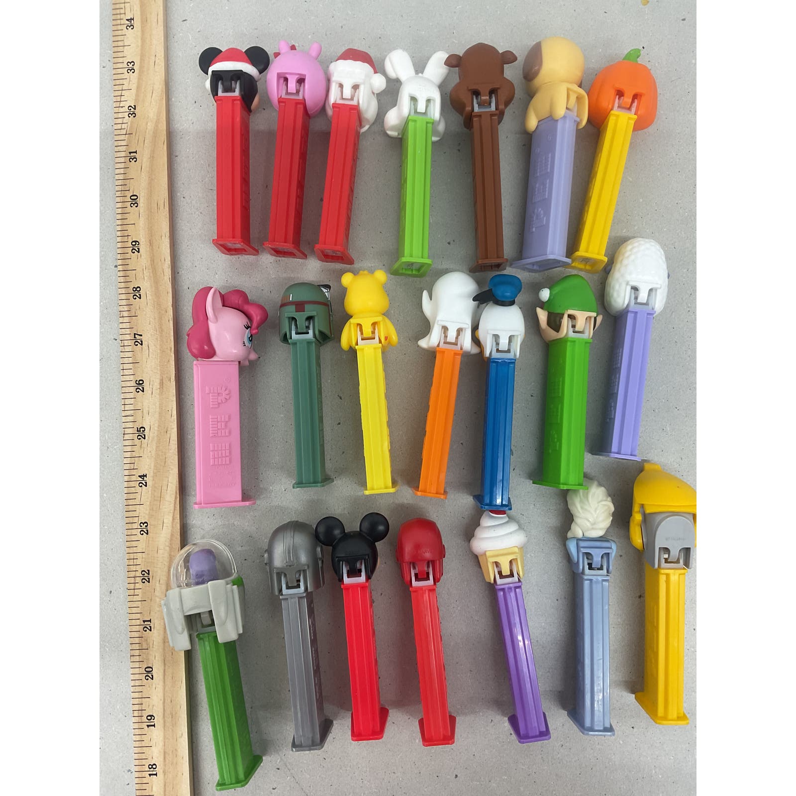 Pez Multicolor Collection Wholesale Toy Lot Star Wars Disney Bunny Santa - Warehouse Toys
