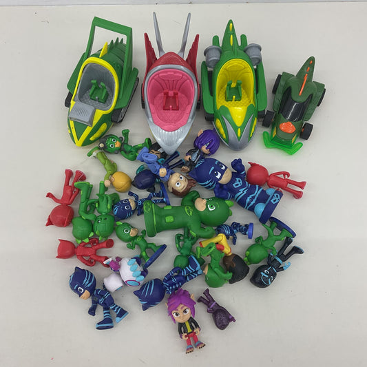 PJ MASKS Action Figure Loose Toys LOT Gekko Catboy Owlette Vehicles Cars Used - Warehouse Toys
