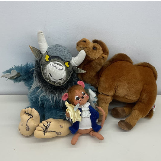 Plush LOT 3 Where the Wild Things Are Hand Puppet Ganz Camel Annalee Mouse - Warehouse Toys