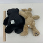 Preowned Build A Bear Workshop BABW Brown Bunny Rabbit & Black Teddy Bear Plush - Warehouse Toys