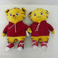 Preowned Daniel Tiger Mr Rogers Yellow Cat in Red Jacket Stuffed Animal LOT - Warehouse Toys
