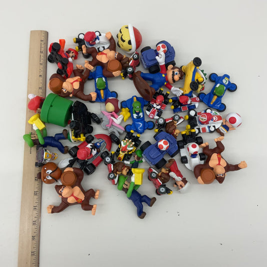 Preowned Nintendo Super Mario Toy Figures Cake Toppers Vehicles Cars Mario Kart - Warehouse Toys