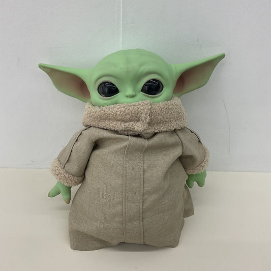 Preowned Star Wars Green Baby Grogu Yoda Soft Body Rubber Head Doll Plush - Warehouse Toys