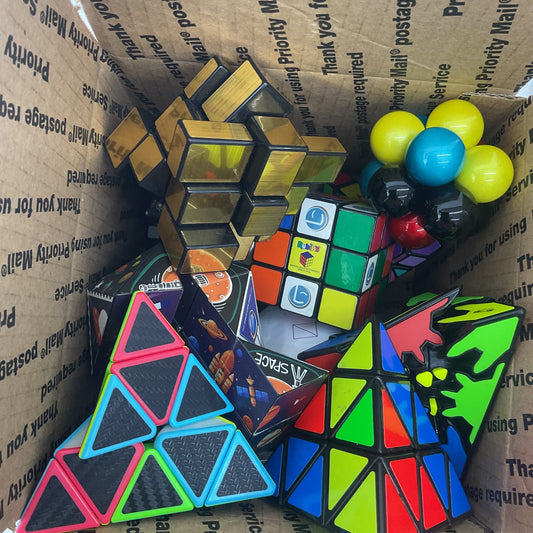 Puzzle Toys Educational Lot Multicolor Rubix Cube Brain Teasers Wholesale - Warehouse Toys