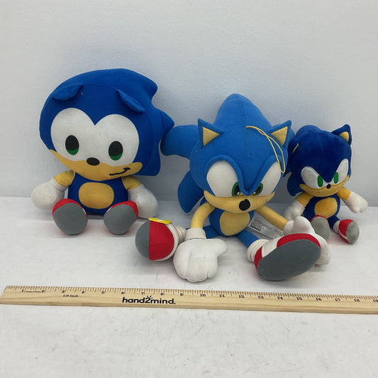 SEGA Sonic The Hedgehog Video Game Blue Stuffed Animal Plush Lot - Warehouse Toys