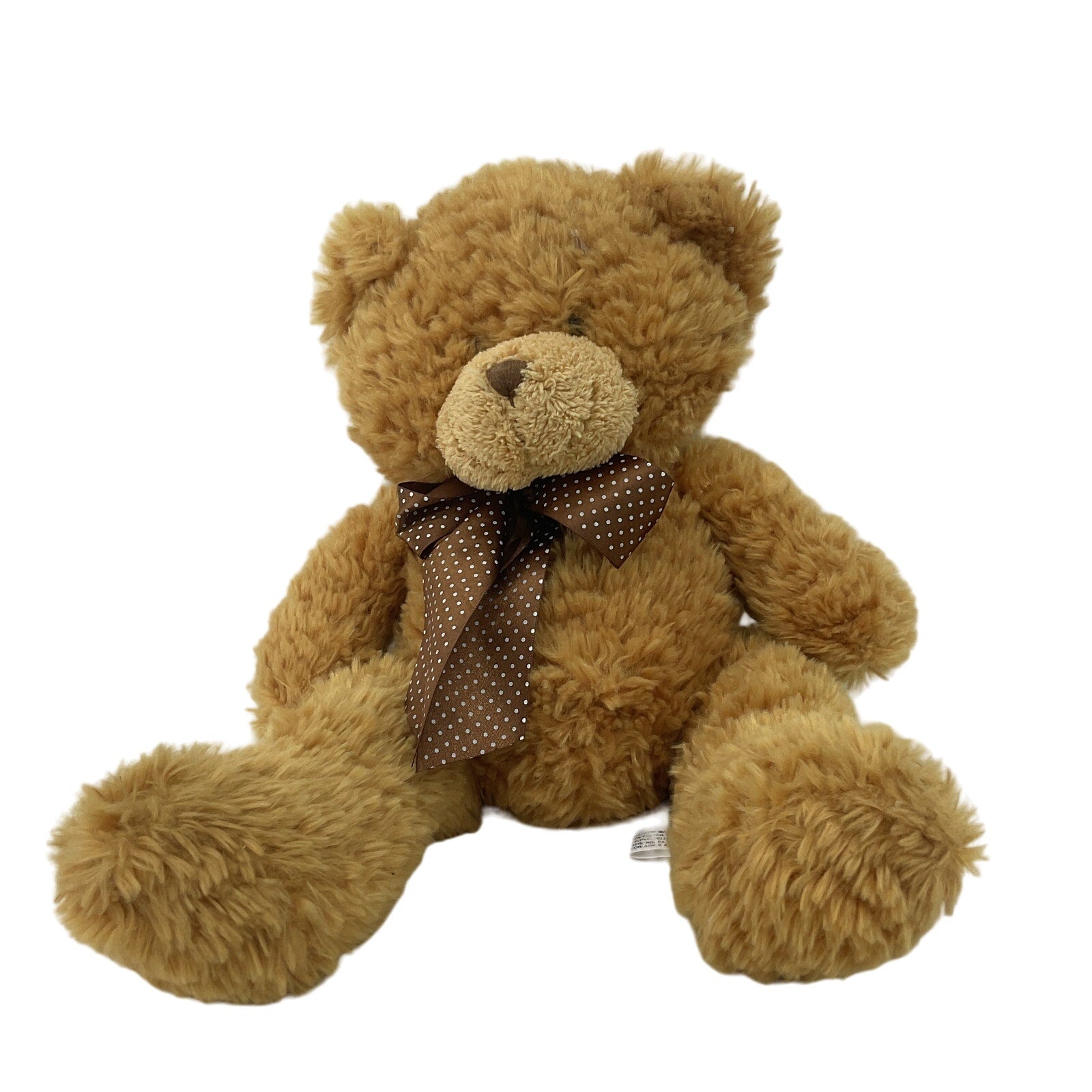 Soft Cuddly Brown Teddy Bear with Ribbon Tied Around Neck Plush Doll -  Warehouse Toys