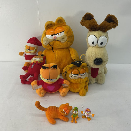 VTG LOT Dakin Paws Garfield the Cat Character Plush Dolls Odie Dog Holidays Xmas