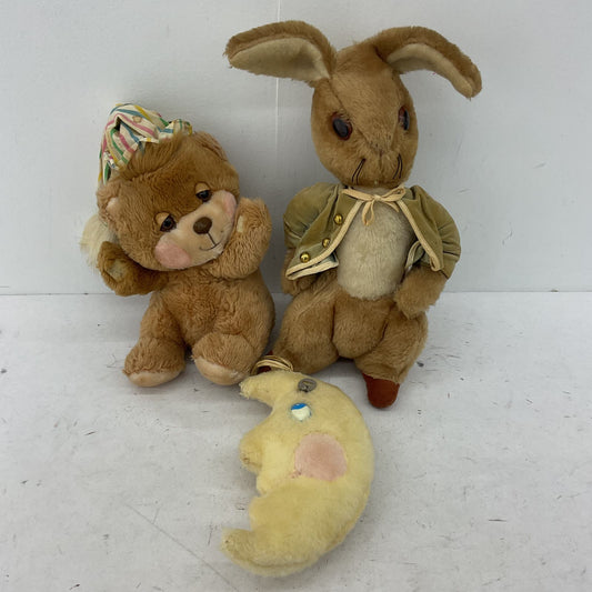 VTG Plush Toy Lot Peter Rabbit Eden Quaker Oats Bear Fisher Price Stuffed Animal