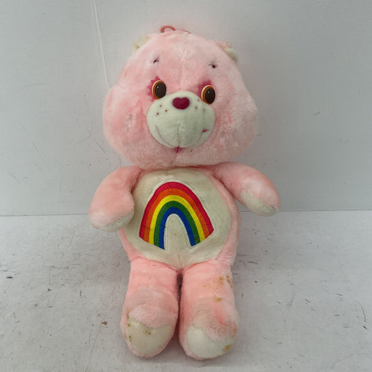 VTG Care Bears Rainbow 1983 Kenner Pink Stuffed Animal Plush Toy