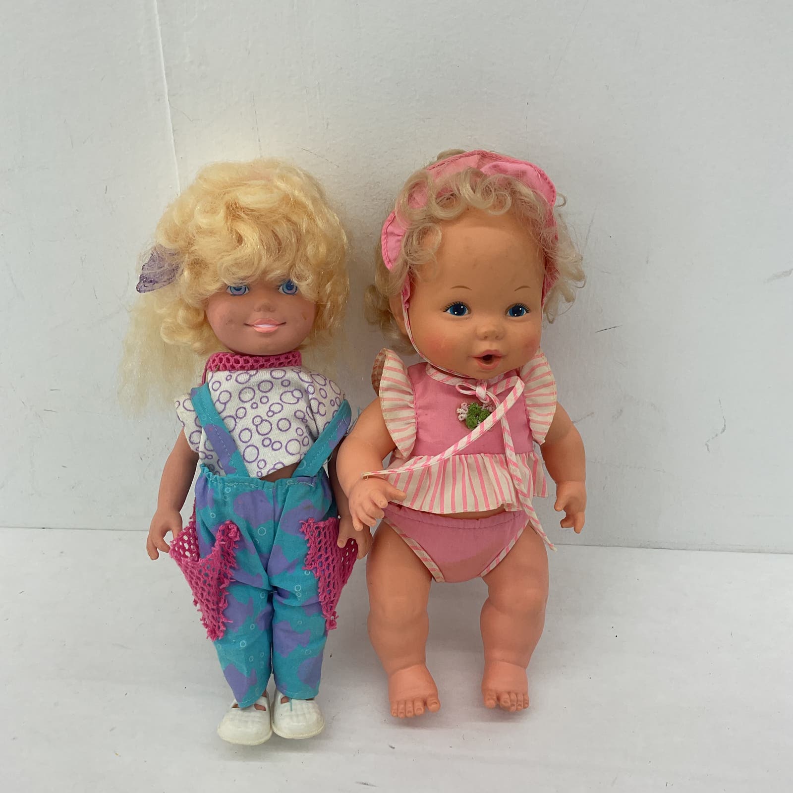 Vintage LOT 1980s Mattel Baby Dolls Toys for Girls Used Blonde