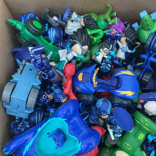 10 Pounds PJ MASKS Multicolor Action Figure Cartoon Lot Blue Green Red - Warehouse Toys
