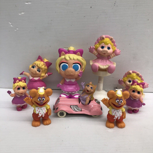 VTG LOT 9 Muppet Babies Miss Piggy Fozzie Bear Muppets Corgi Diecast Car Used