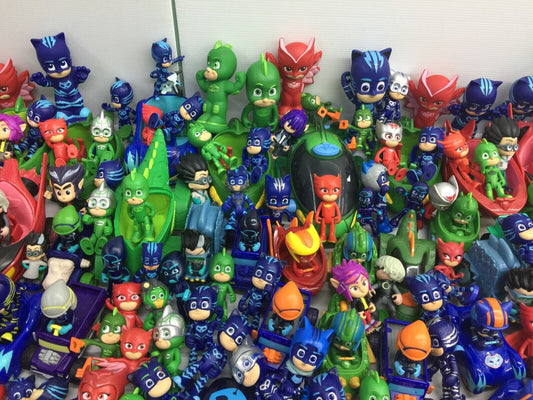 51 lbs LOT of PJ Masks Action Figures Toys Cars Connor Amaya Greg Super Heroes - Warehouse Toys