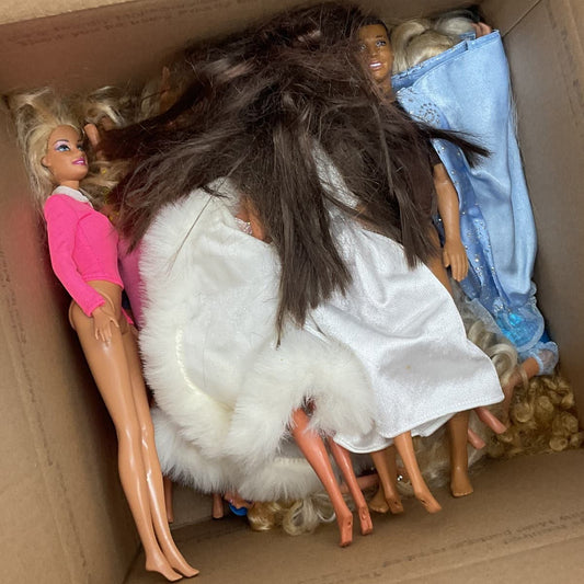 8 Pounds Mattel Barbie Vintage and Modern Fashion Doll Lot Olympics - Warehouse Toys