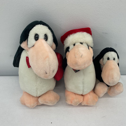 Dakin Opus Penguin Comic Stuffed Animal Toy Lot Santa Hat - Warehouse Toys