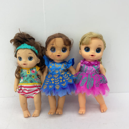 Hasbro Baby Alive Doll Lot Purple Blue Green Dress Baby Dolls - Warehouse Toys