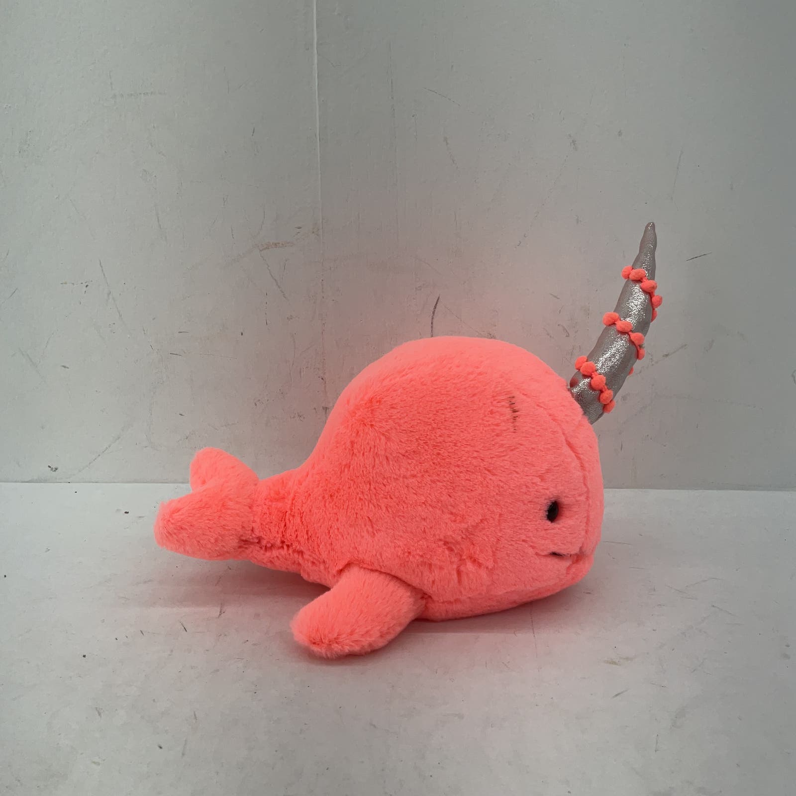 Jellycat Pink Stuffed Animal Plush Narwhal Ocean Toy - Warehouse Toys