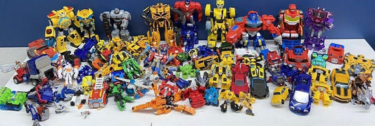 LOT 26 lbs Transformers Action Figures Optimus Prime Decepticon Autobot Hasbro - Warehouse Toys